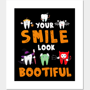 Your Smile Looks Boo Ti Ful Dental Assistant Halloween Posters and Art